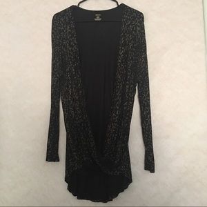 Jennifer Lopez Draped Long Sleeve Top